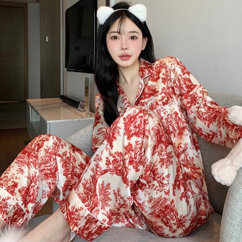 Pijama Lụa Cao Cấp Đồ Bộ Mặc Nhà Ngủ Nữ Chất Lụa Siêu Mềm Siêu Mịn - Sillk Homewear