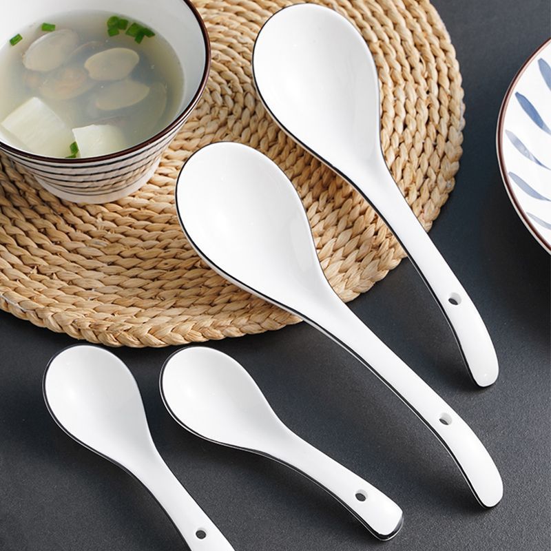 Muôi Múc Canh Súp Bằng Sứ Siêu Đẹp Decor Bàn Ăn