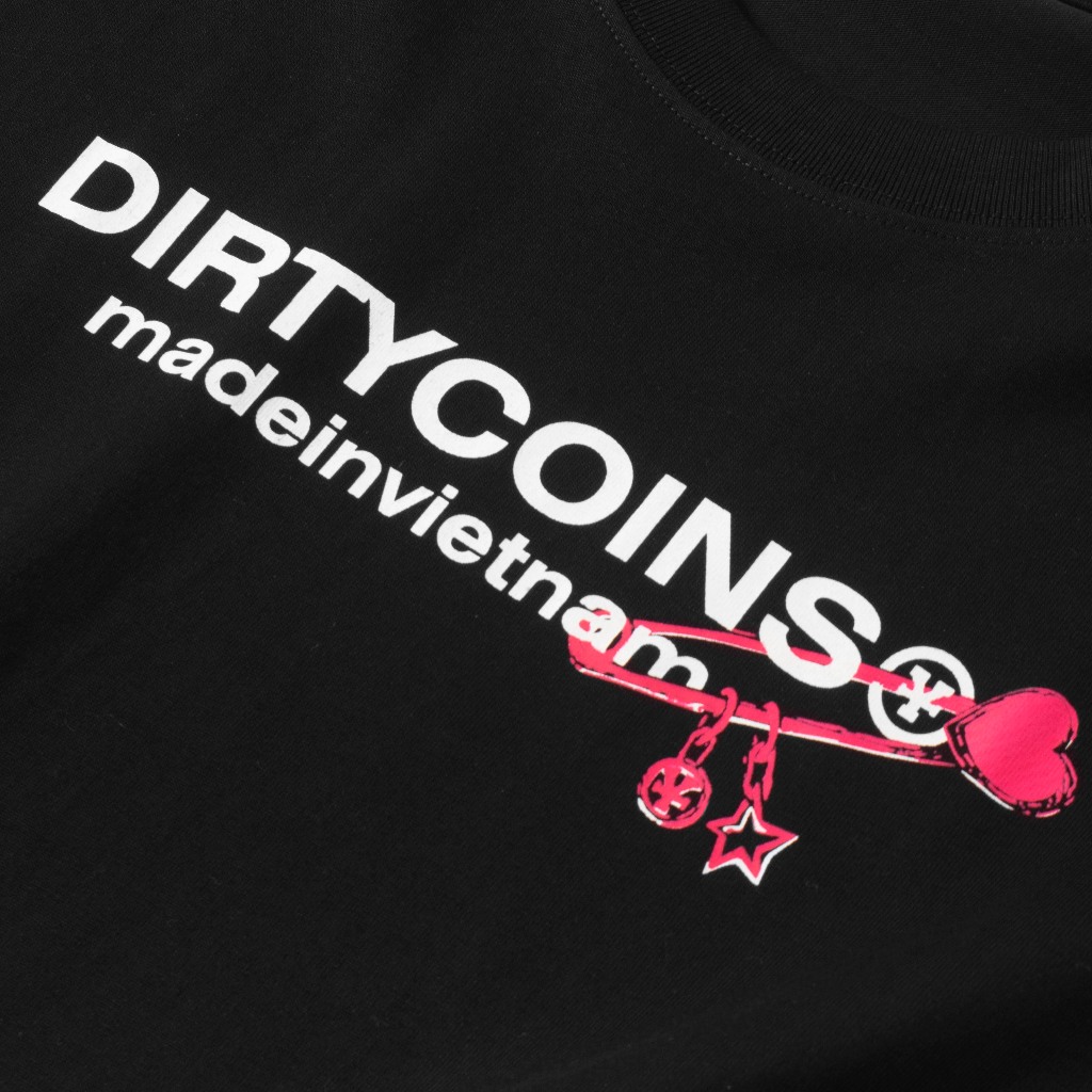 [ Chỉ còn 175,770 sau khi áp voucher ]Áo Thun DirtyCoins Internet Friends Relaxed T-shirt - Black