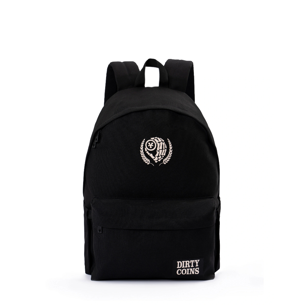 Balo DirtyCoins Wreath Leaf Logo Backpack - Black