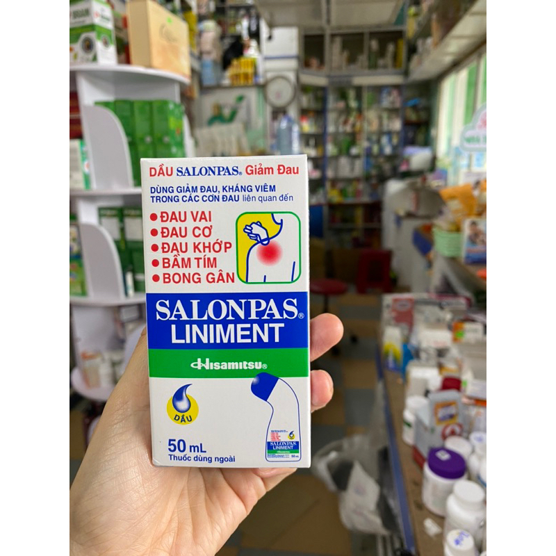 DẦU LĂN XOA BÓP GIẢM ĐAU NHỨC MỎI CƠ THỂ SALONPAS C/50ml