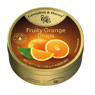 Kẹo ngậm c&h đức hương cam fruity orange drops