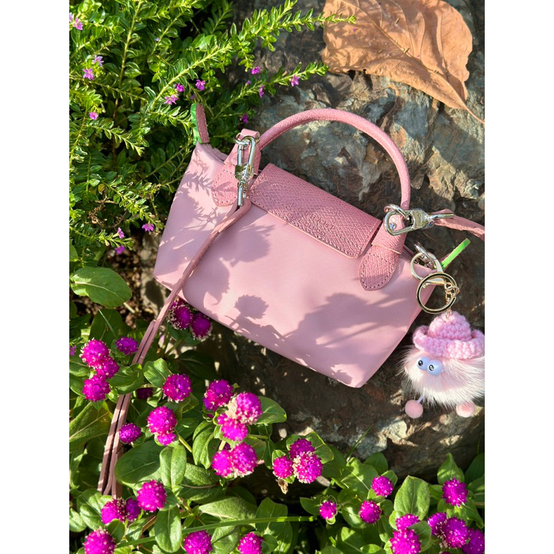 Túi Xách Longcharm Mini Hồng Xanh Size 17  -  By Anh Dinh Phuong