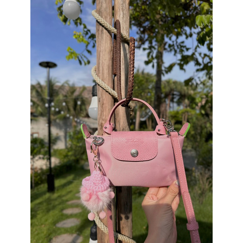 Túi Xách Longcharm Mini Hồng Xanh Size 17  -  By Anh Dinh Phuong