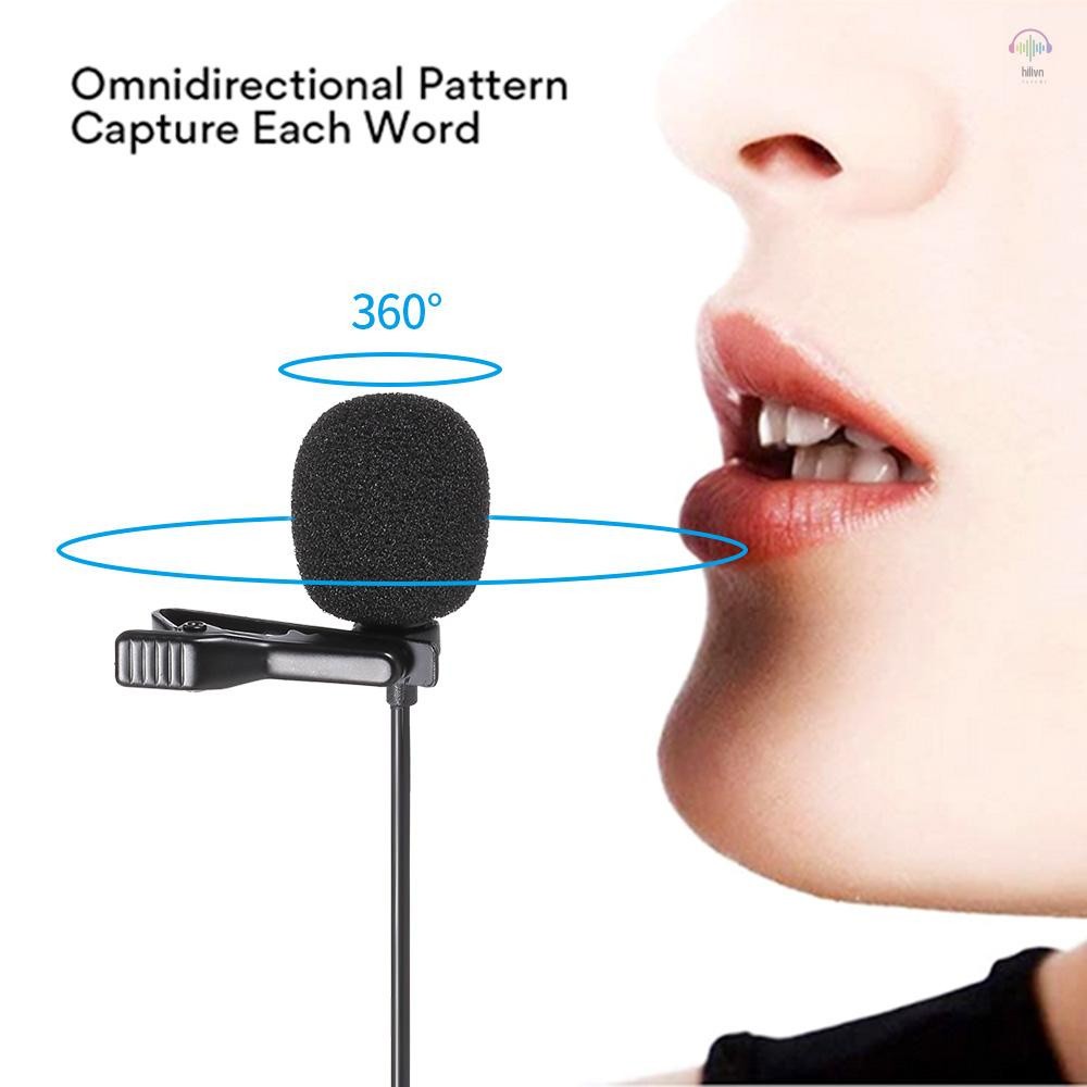 Mic Thu Âm Cho Điện Thoại Cài Áo Mini Giắc Cắm 3.5 mm GrownTech Microphone GL-119, Cho Quay Video Livestreams dòng 2023