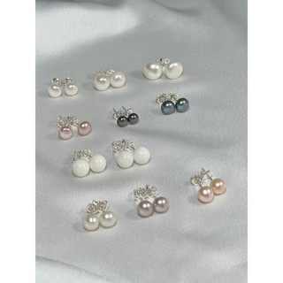 Khuyên tai ngọc trai nước ngọt size 5 ly đến 12 ly - BN -Trang Sức Khánh Châu