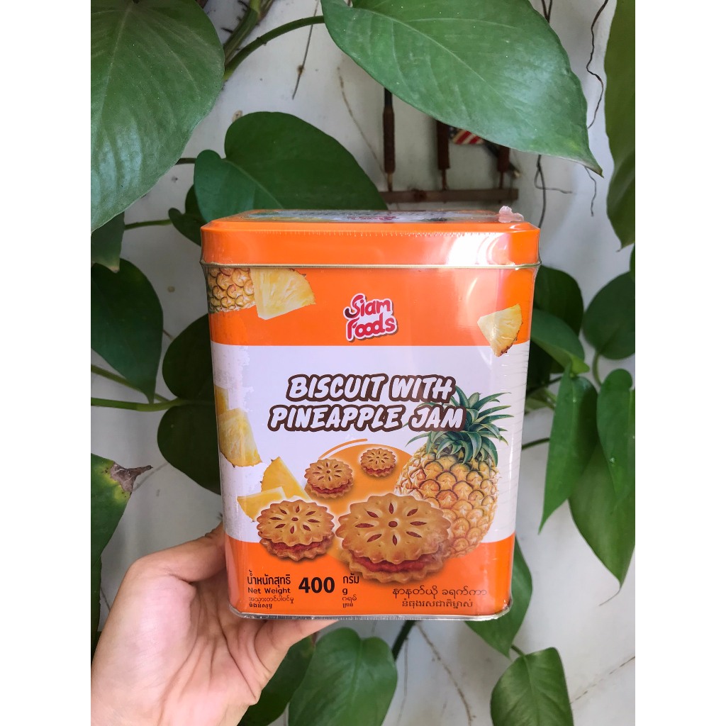 Bánh Quy Mứt Dứa Thái Lan Siam Foods Biscuit With Pineapple Jam