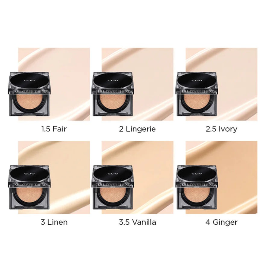 Phấn Nước Clio Kill Cover The New Founwear Cushion SPF50+ PA+++ 15g