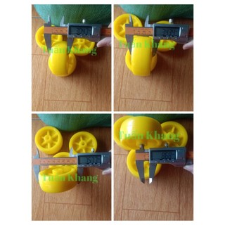 Bánh xe nhựa đường kính 75mm