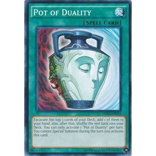 [ Dưa Hấu Yugioh ] Lá thẻ bài Pot of Duality - Tặng bọc bài nhựa bảo quản
