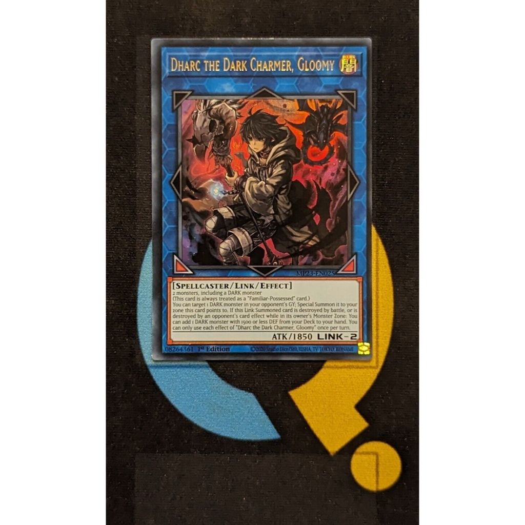 Lá bài thẻ bài Yugioh Dharc the Dark Charmer Gloomy - ultra Rare - Tặng bọc bài nhựa bảo quản