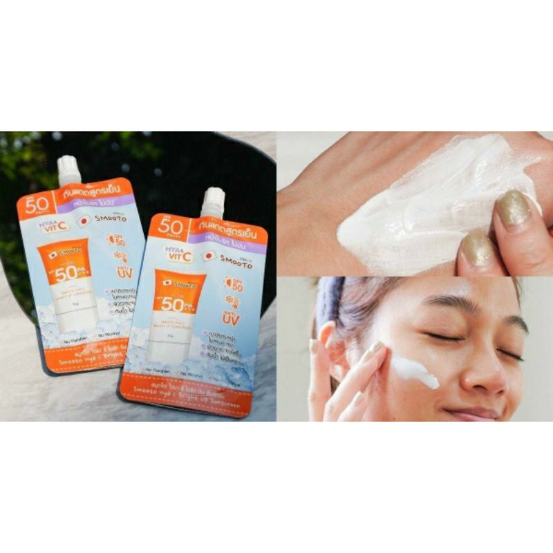 ☁️Kem chống nắng 🌞smooto SPF 50+++🌞 kem không có mùi cồn