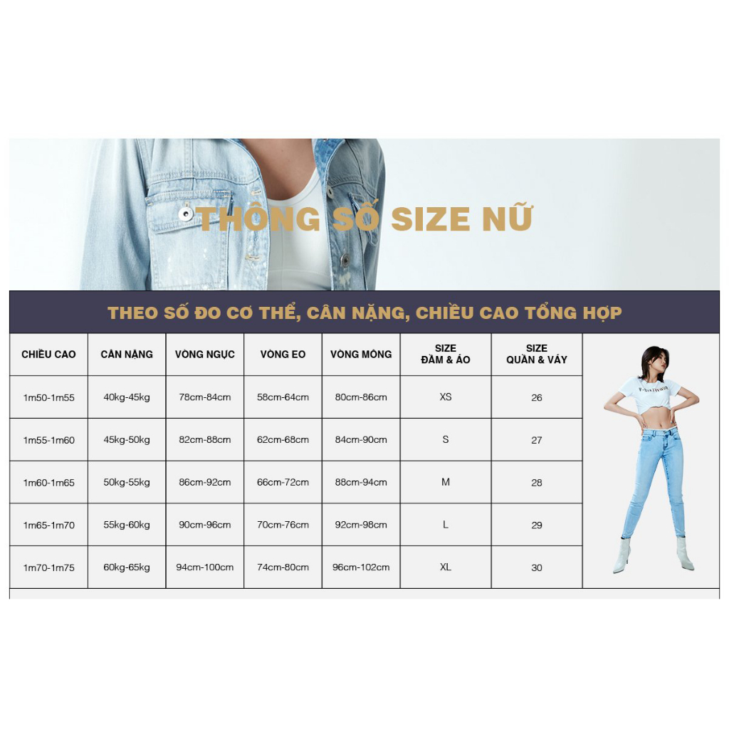 Áo Denim Nữ Crop Bolero Jacket Màu Xanh Đậm. Women's Denim Crop Bolero Jacket Dark Blue - 223WD1017F5950