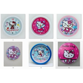 Đồng hồ treo tường hình mèo hello kitty cho trẻ em