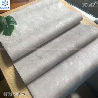 Giấy Dán Tường Giả Bê Tông Xi Măng  Lụa Kim Tuyến Không Keo Màu Xám Trắng, Vàng, Be, Ghi Trang Trí Phòng Ngủ Cao Cấp