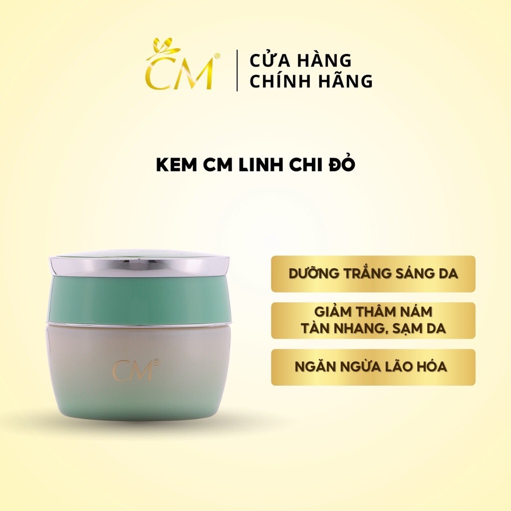 Kem CM® linh chi đỏ Chiu -Mien, dưỡng trắng da, sáng da, ngăn ngừa lão hóa SPF30 - 50g