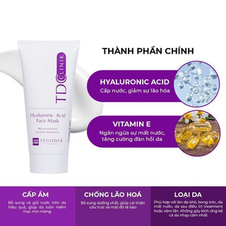  Mặt nạ dưỡng ẩm chuyên sâu HA Tegoder Hyaluronic Acid Face Mask 200ml cải thiện tế bào bóng khỏe giảm lão hóa da 