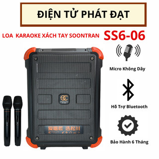 Loa karaoke sansui soontran ss6-06 hàng chính hãng, loa công suất lớn kèm 2 micro hút âm