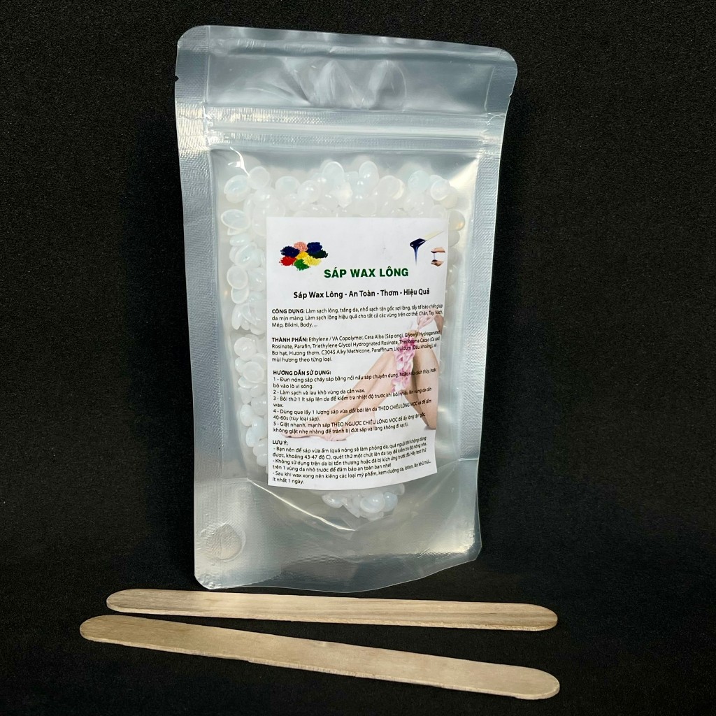 Wax hạt đậu cao cấp dành cho da nhạy cảm, siêu bám tặng kèm que wax gỗ