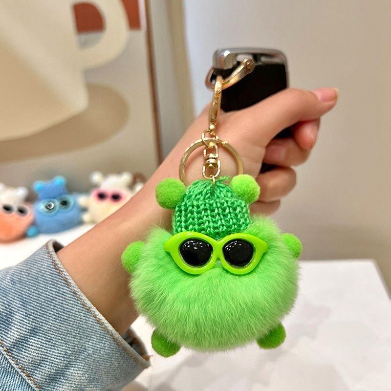 Móc Khóa Banh Xù Mini Cute Nhiều Mẫu Mã Lựa Chọn