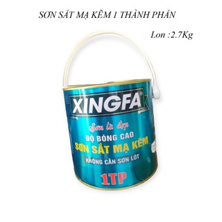 Sơn sắt mạ kẽm Xingfa 1 thành phần lon 2.7kg