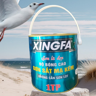 Sơn sắt mạ kẽm Xingfa 1 thành phần lon 2.7kg  cả bao bì đủ màu./. sơn không cần lót