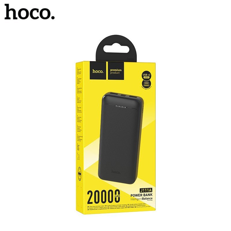 Sạc dự phòng Hoco J111A dung lượng 20000mAh có 4 cổng sạc