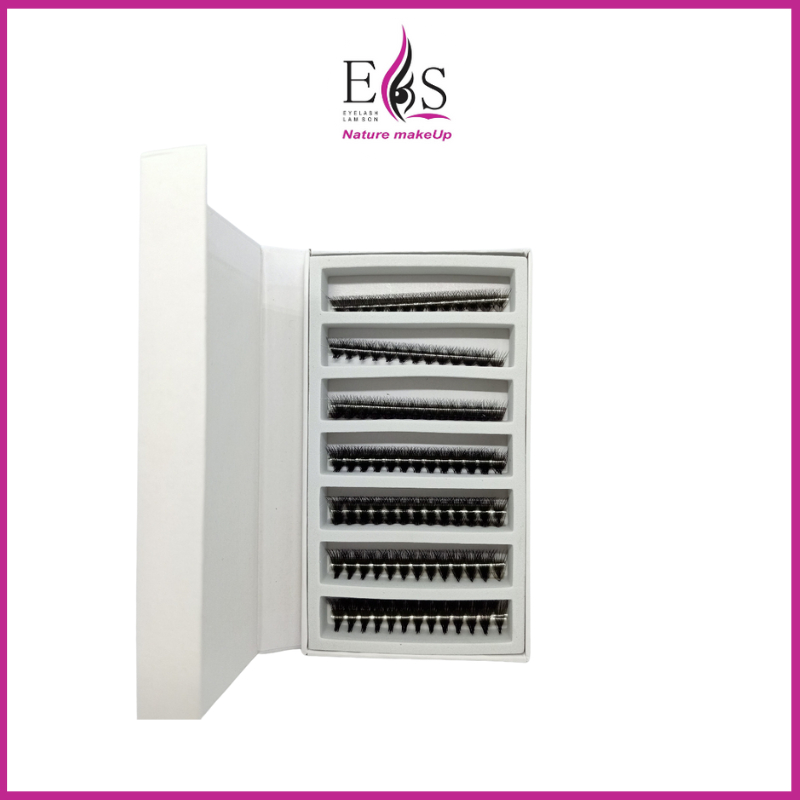 Lông Mi Giả Mi Fan 8D Độ Dày 0,05 Mm - Độ Cong C, D, Cc - Độ Dài: 8-15 Mm Bao Đẹp - Hàng Sẵn