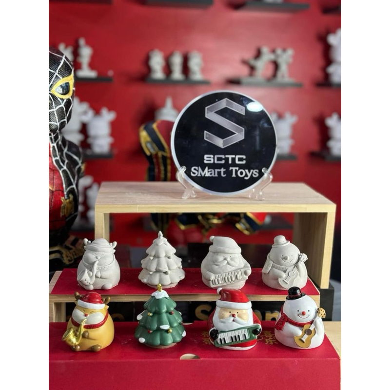 Tượng Tô Màu Set noel mini siêu đáng yêu 7cm | Tượng Thạch Cao | Tượng Đồ Chơi | Bé Tô Màu | Tô Tượng Nghệ Thuật