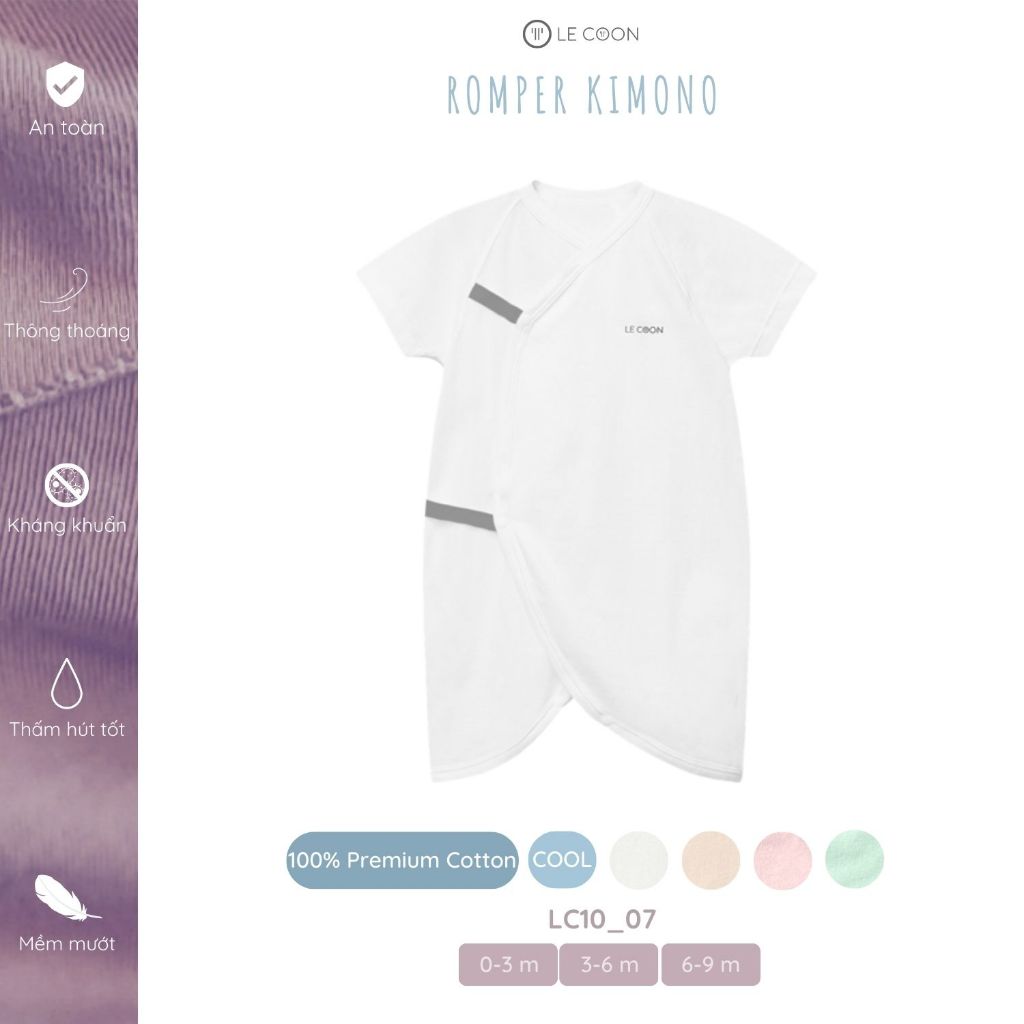 LE COON | Romper Kimono | COOL | 0-9 tháng