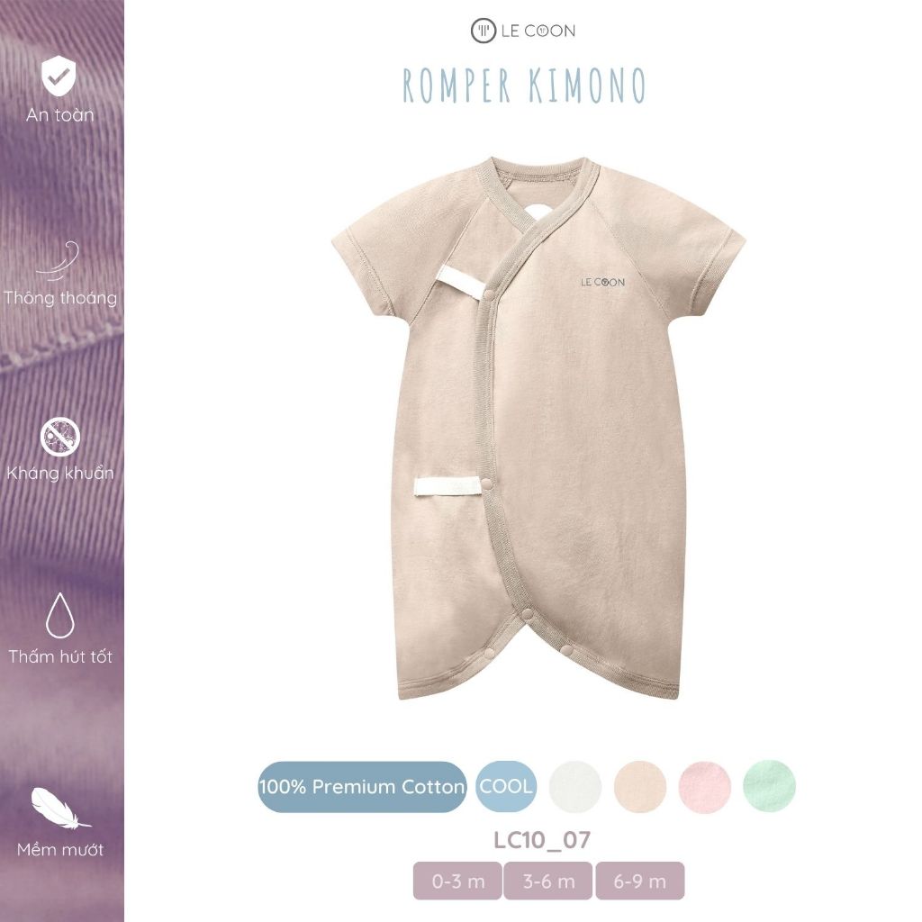 LE COON | Romper Kimono | COOL | 0-9 tháng