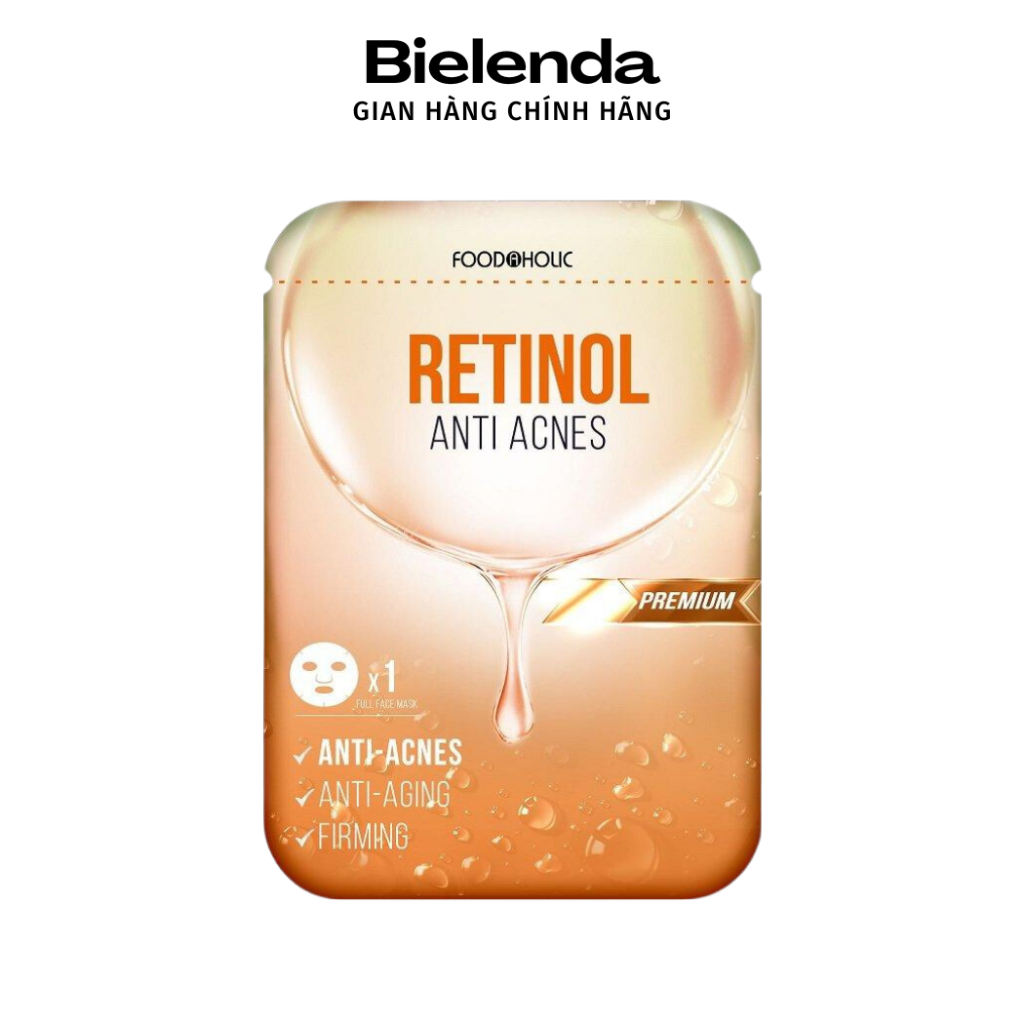 Mặt Nạ Retinol Giảm Mụn, Tái Tạo Da Foodaholic Retinol Anti Acnes Mask 23ml