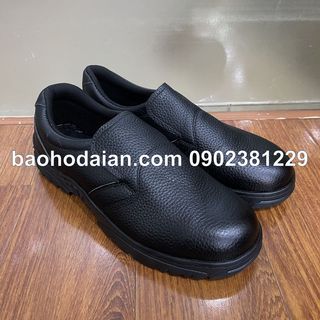 Giày bảo hộ da xỏ đen chống đâm xuyên kcep kx015