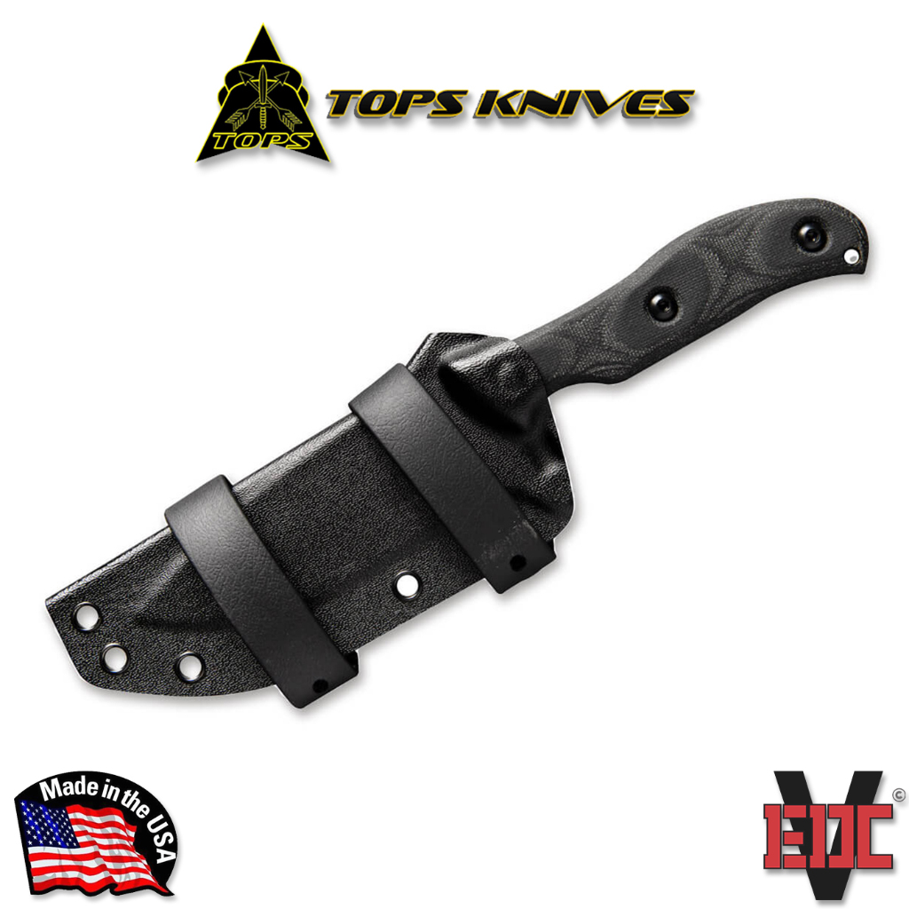 Dụng cụ dao camping dã ngoại sinh tồn Tops Knives - Silent Hero 4 USA