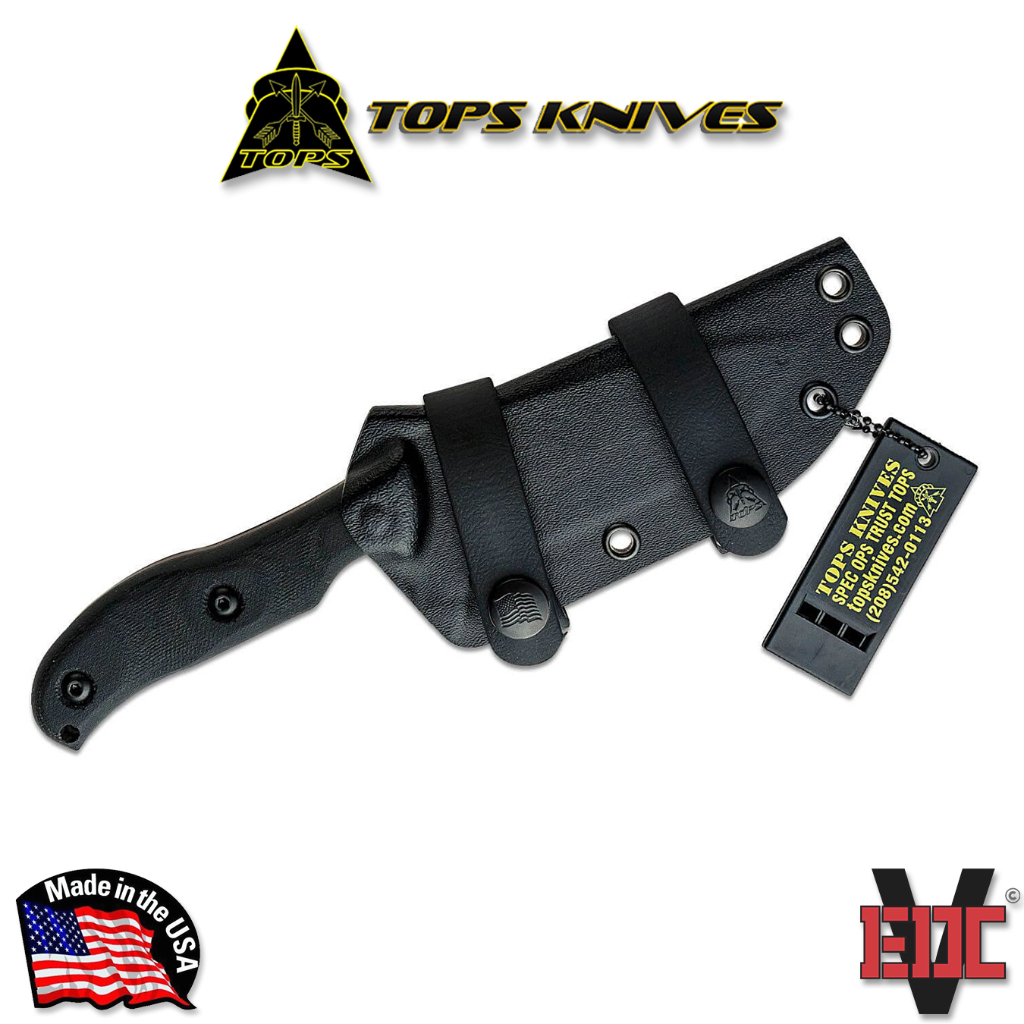 Dụng cụ dao camping dã ngoại sinh tồn Tops Knives - Silent Hero 4 USA