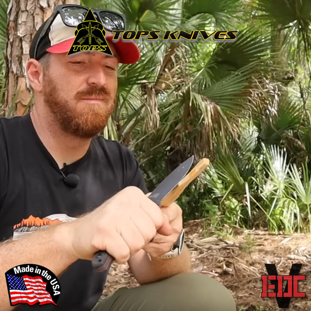 Dụng cụ dao camping dã ngoại sinh tồn Tops Knives - Silent Hero 4 USA