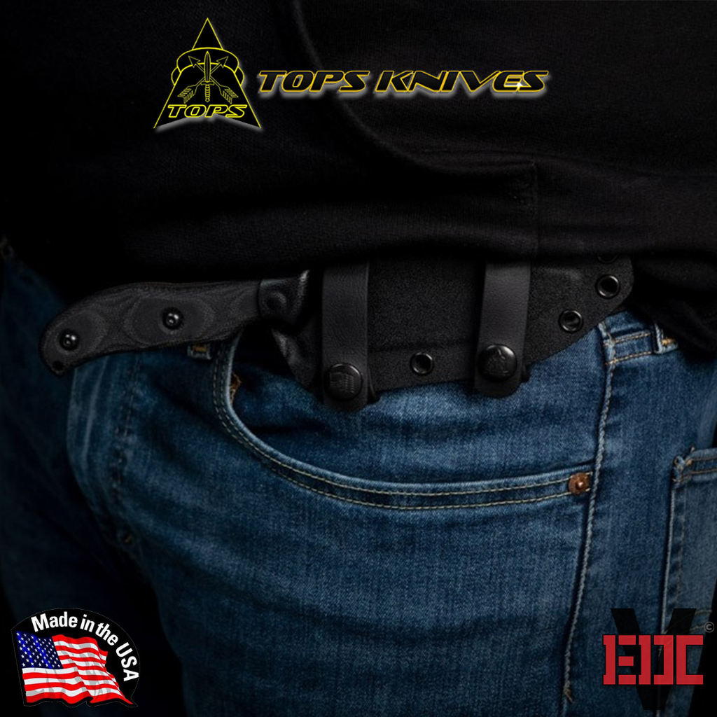 Dụng cụ dao camping dã ngoại sinh tồn Tops Knives - Silent Hero 4 USA