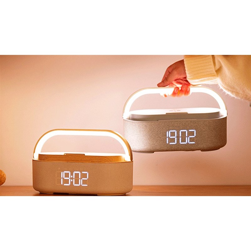 Loa Bluetooth Oppo Olike S2 công suất 10W tích hợp sạc không dây -Đèn Led- đồng hồ với Âm Thanh HIFI