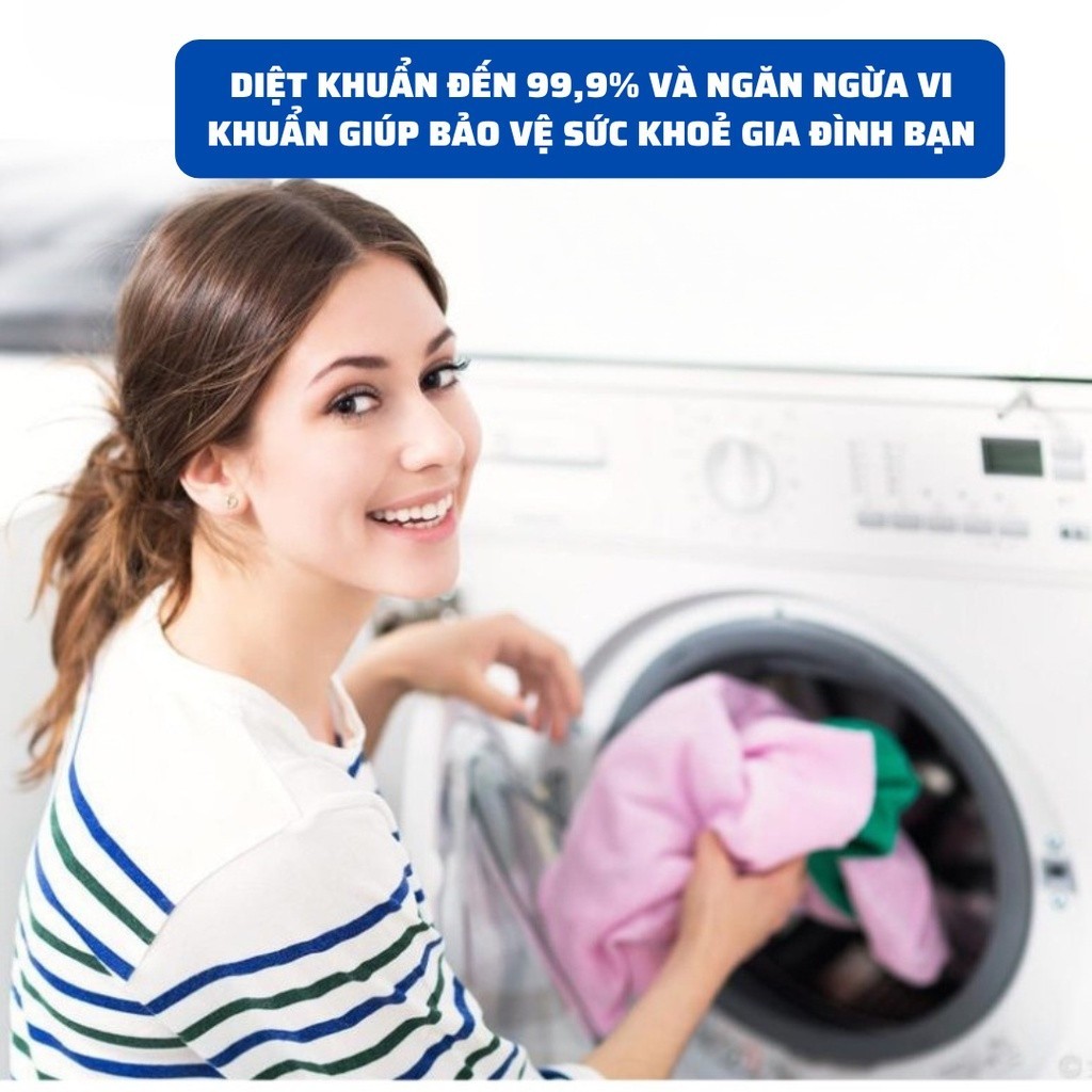 Hộp 6 viên tẩy lồng, viên vệ sinh máy giặt siêu sạch