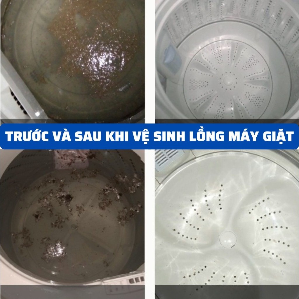 Hộp 6 viên tẩy lồng, viên vệ sinh máy giặt siêu sạch