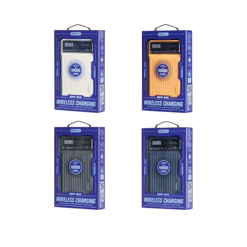 Pin dự phòng sạc nhanh Remax RPP-615 10000mAh không dây wireless 15W / QC 22.5W / PD 20W