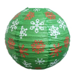 Đèn Lồng Tròn Giấy Lụa Treo Trang Trí Noel