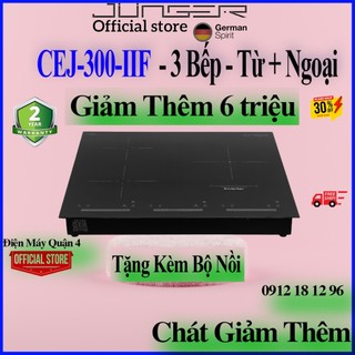 Bếp từ hồng ngoại ba vùng nấu junger cej-300-iif