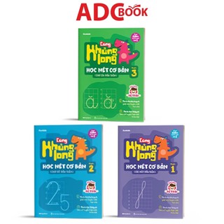 Combo sách - cùng khủng long học nét cơ bản - bé trai