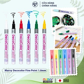 Bút sơn đánh dấu công nghiệp đa chất liệu Marvy DecoColor Industrial Paint Marker Fine - Ngòi