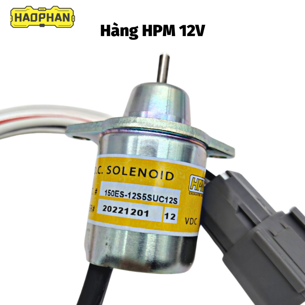Rơ le, rơ le tắt máy, solenoid ngắt điện từ, rơ le tắt máy nhiên liệu cao cấp R55/PC40/50 1503ES-12S5SUC12S HPM 12V/24V