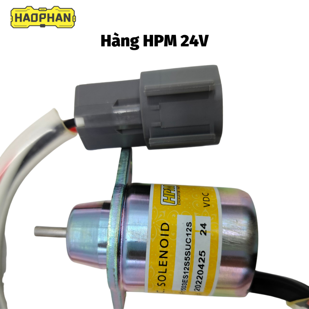 Rơ le, rơ le tắt máy, solenoid ngắt điện từ, rơ le tắt máy nhiên liệu cao cấp R55/PC40/50 1503ES-12S5SUC12S HPM 12V/24V