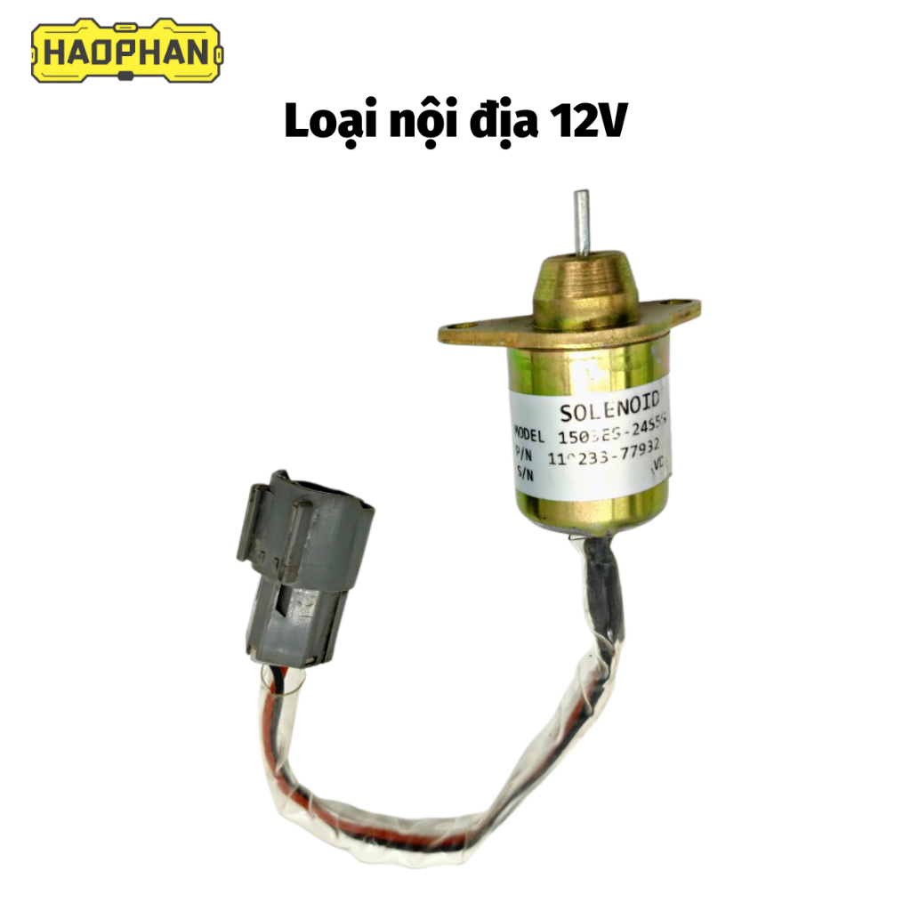 Rơ le, rơ le tắt máy, solenoid ngắt điện từ, rơ le tắt máy nhiên liệu cao cấp R55/PC40/50 1503ES-12S5SUC12S HPM 12V/24V