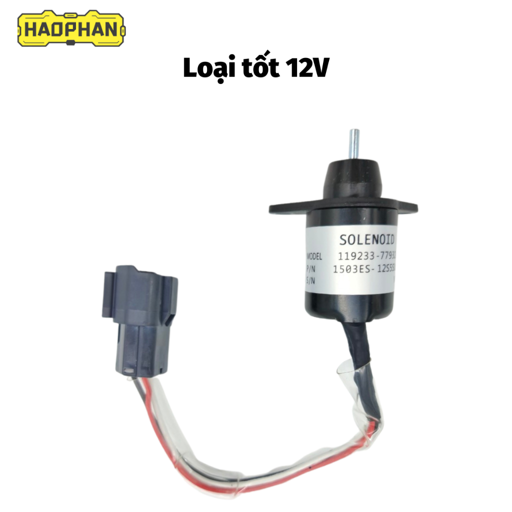 Rơ le, rơ le tắt máy, solenoid ngắt điện từ, rơ le tắt máy nhiên liệu cao cấp R55/PC40/50 1503ES-12S5SUC12S HPM 12V/24V