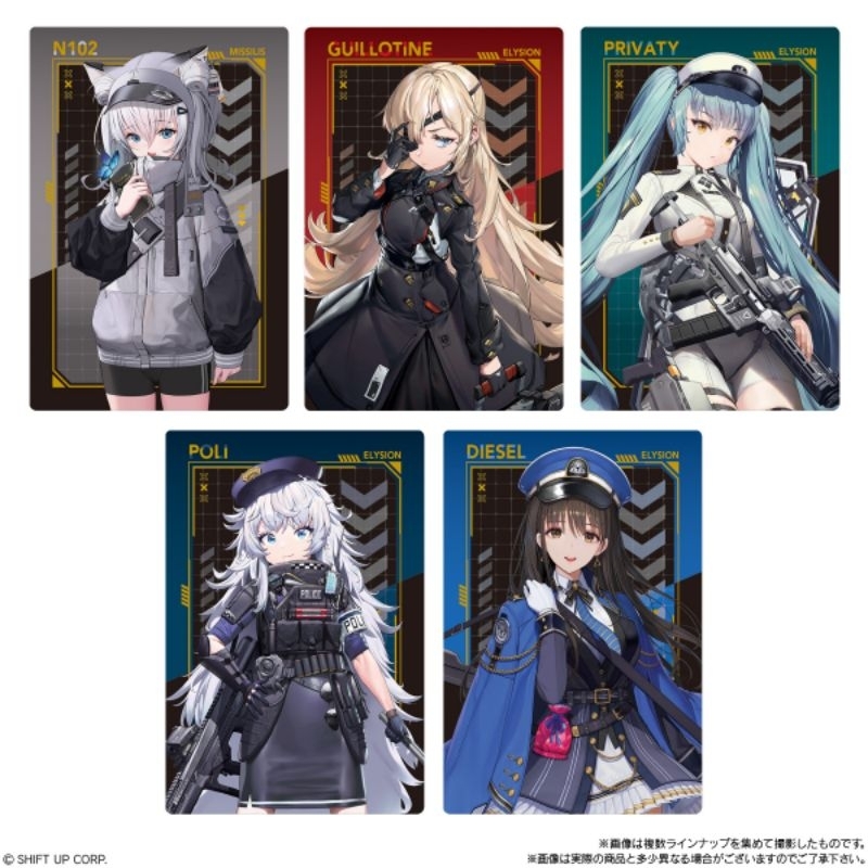 Bánh xốp Wafer thẻ sưu tầm nhân phẩm Nikke Goddess of Victory